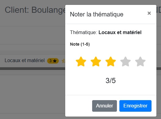 Système de notation Auditeo